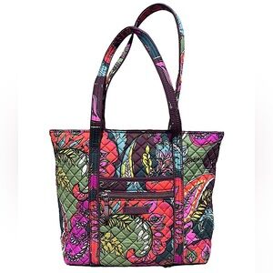 Vera Bradley Can Do Quilted Floral Fabric Tote Bag! LIKE NEW!